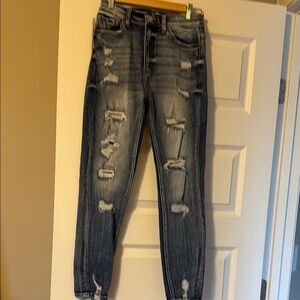 KanCan Blue Skinny Distressed Jeans